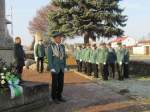 In ehrendem Gedenken - die Formation der Lauchaer Sch�tzen - 13.11.2011
